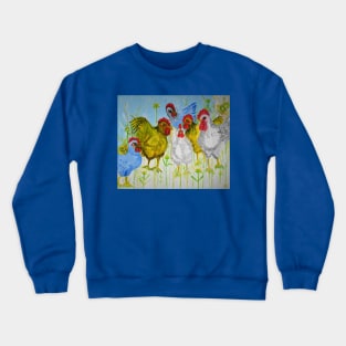 Chickens chatting Crewneck Sweatshirt